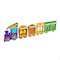 Flash Furniture Bright Beginnings Commercial Grade Wooden Train STEAM Wall System with 5 Accessory Panel Holders MK-ME06486-GG - alternate 1